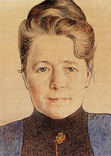 Selma Lagerlöf. Målning av Carl Larsson